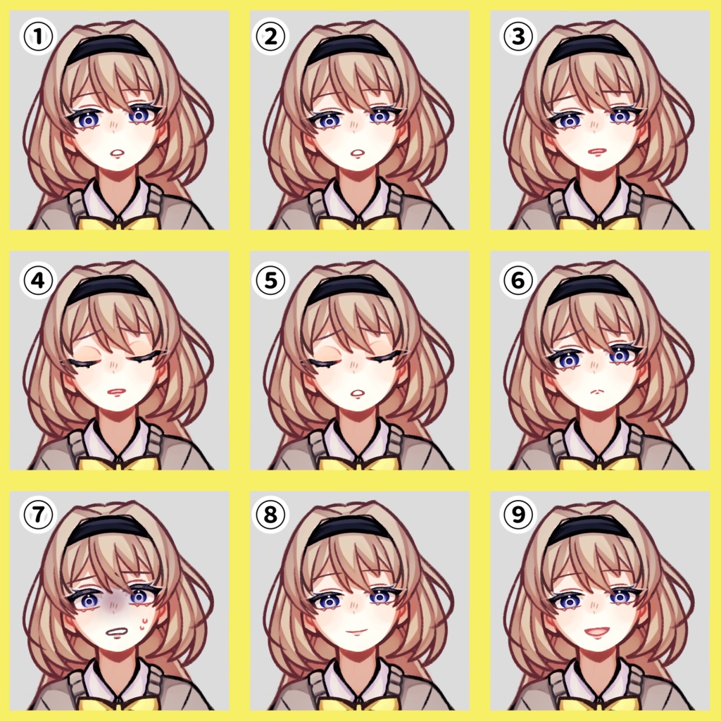 【無償/立ち絵素材】女学生.01