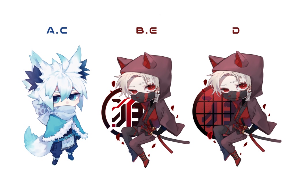 アクリル/ウッドキーホルダー