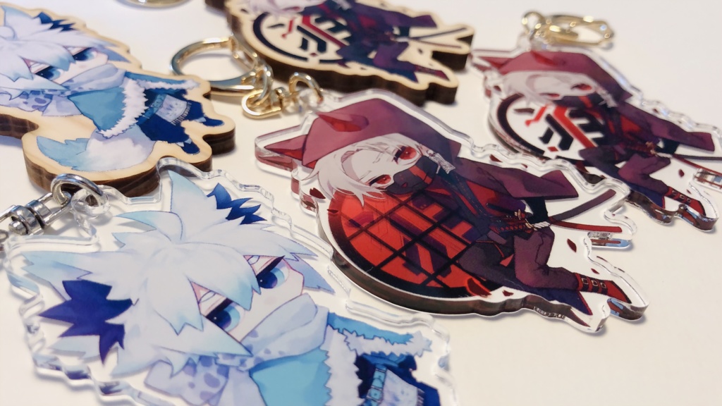 アクリル/ウッドキーホルダー