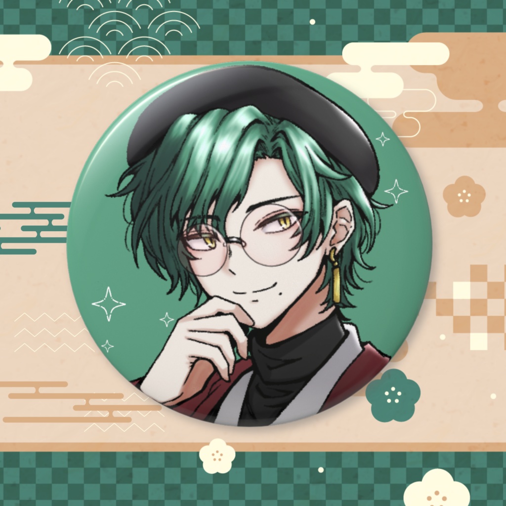 さとうへびデフォルト衣装－等身缶バッジ