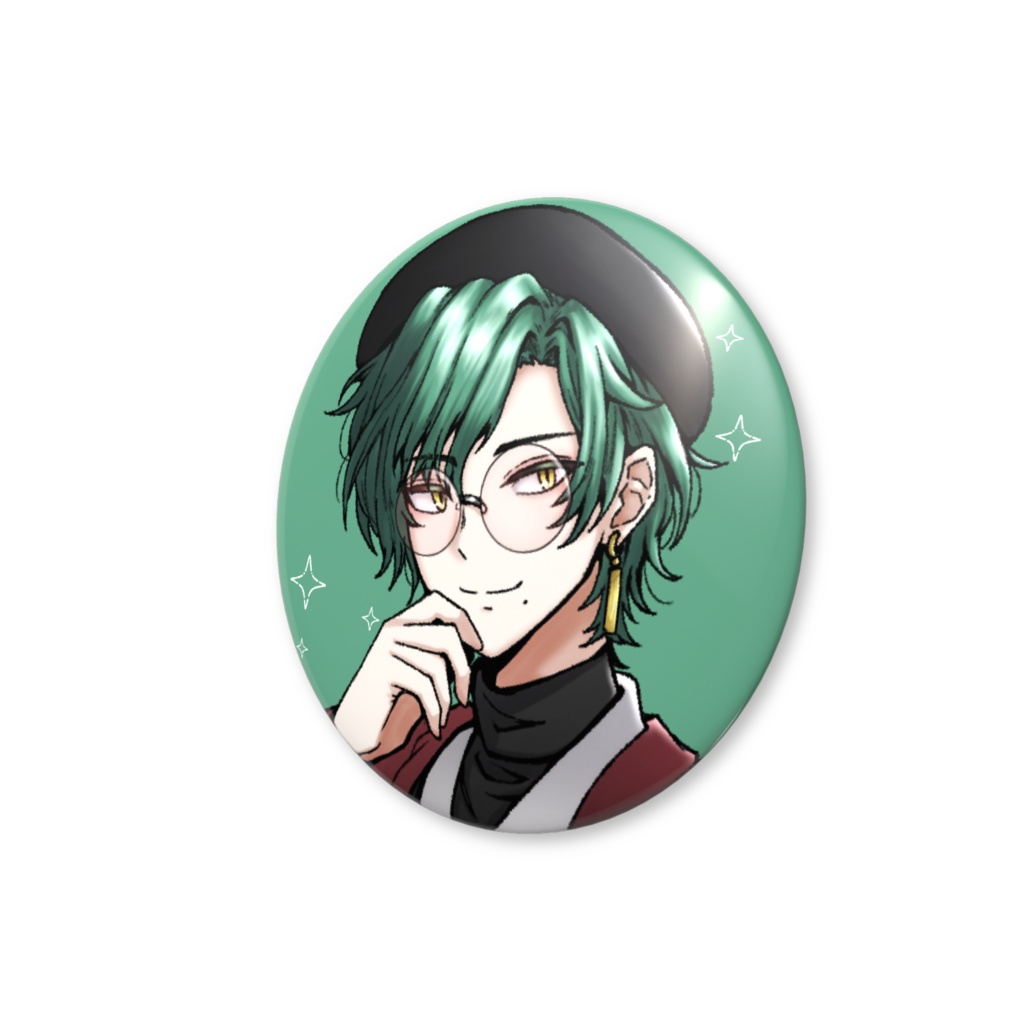 さとうへびデフォルト衣装-等身缶バッジ