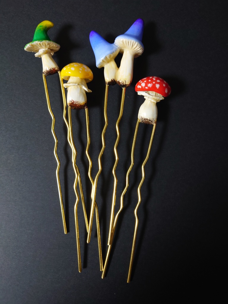 きのこのかんざし🍄4種