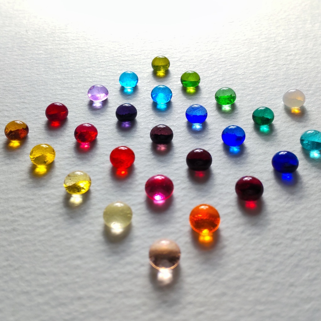 【推しカラー】全27色 ガラスナギットのリング