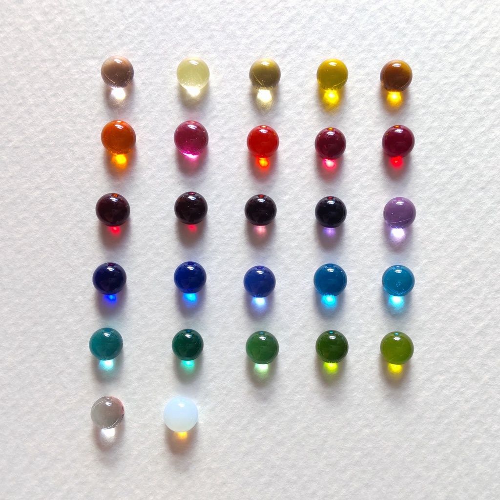 【推しカラー】全27色 ガラスナギットのリング