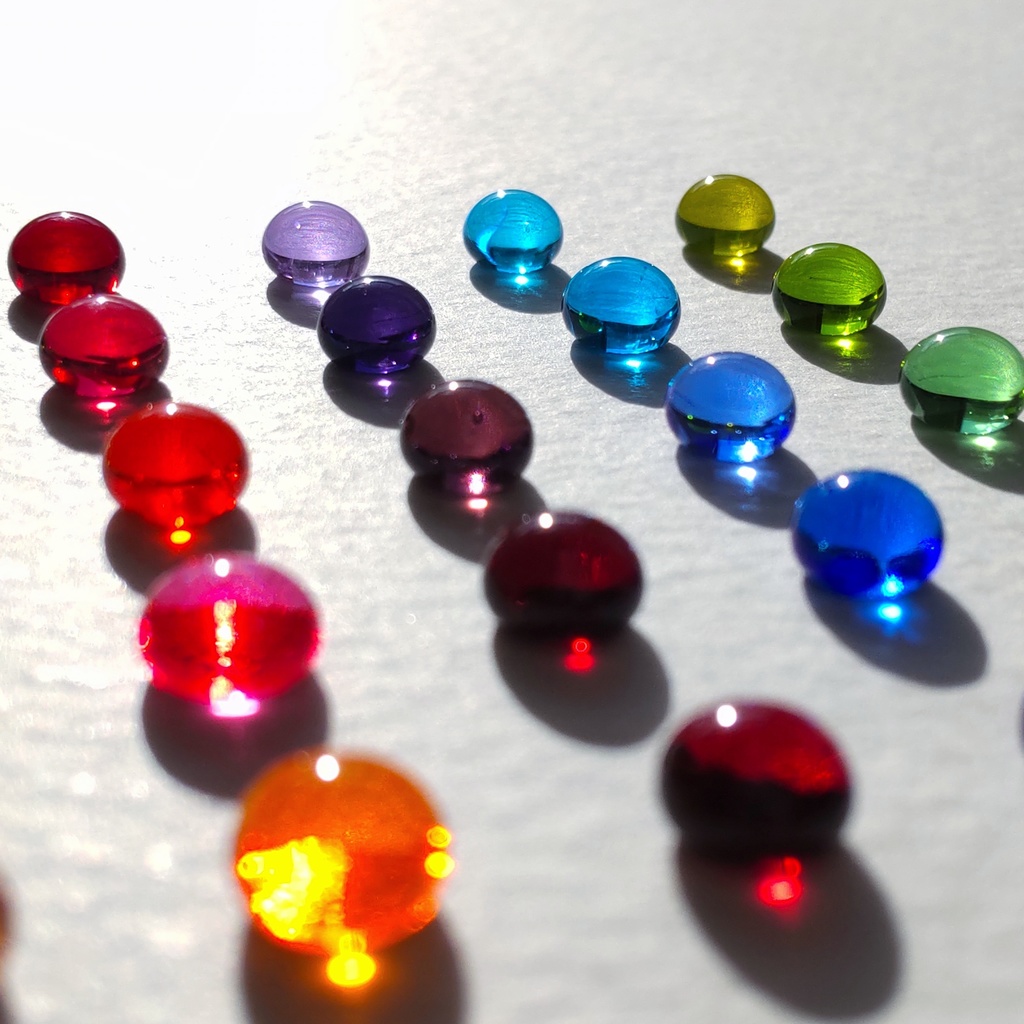 【推しカラー】全27色 ガラスナギットのリング