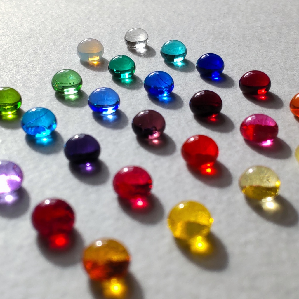 【推しカラー】全27色 ガラスナギットのリング