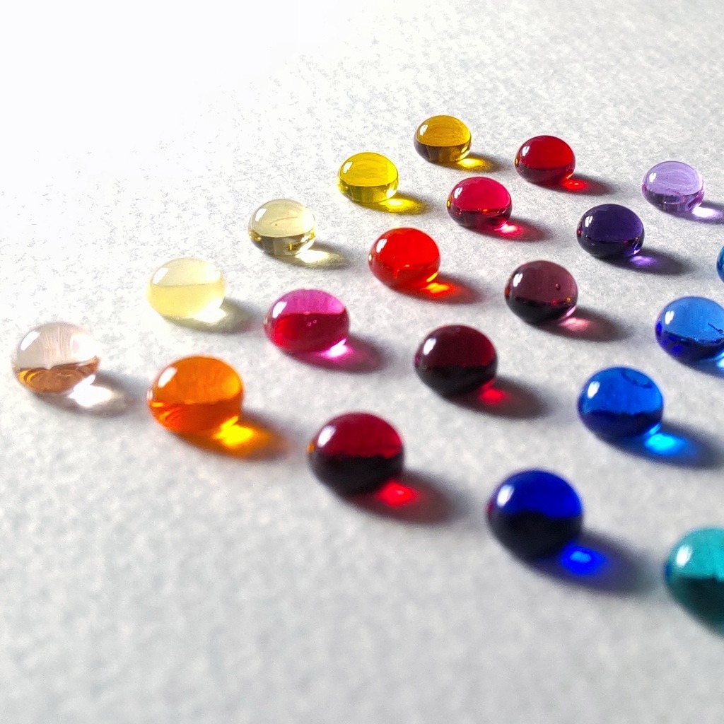 【推しカラー】全27色 ガラスナギットのリング