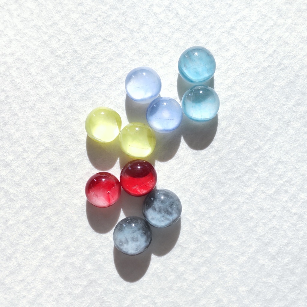 マーブル模様のパステルカラーピアス 1ペア