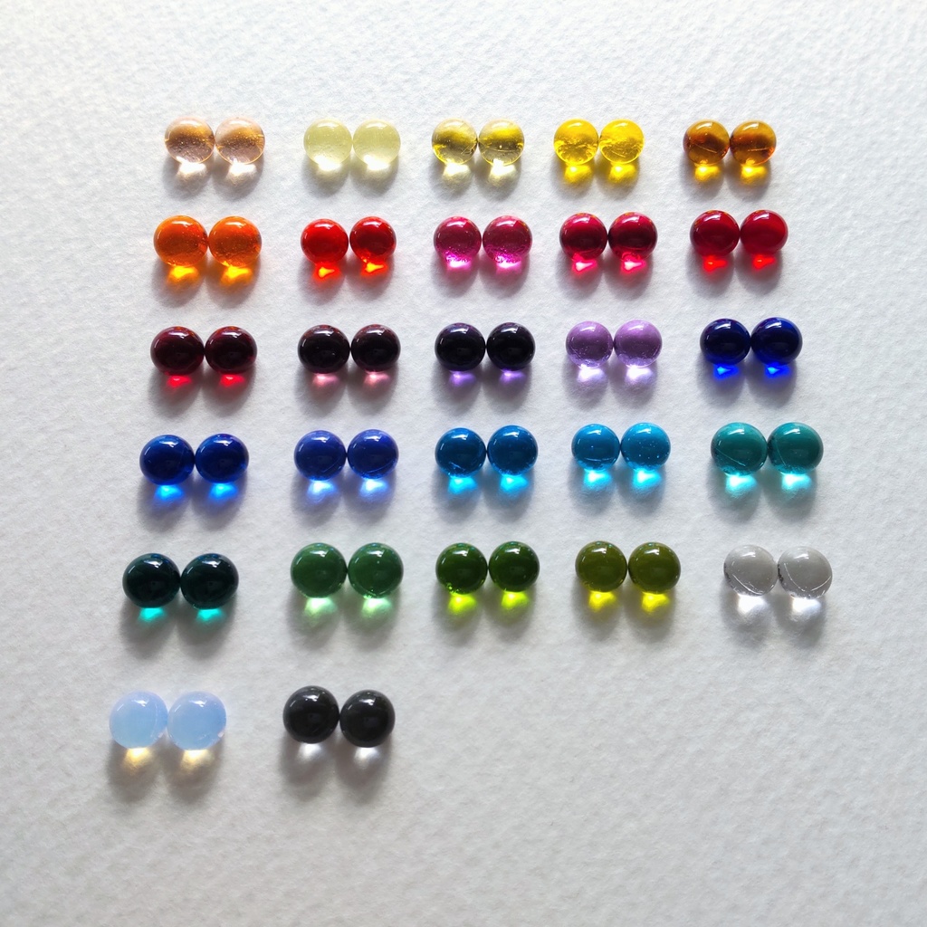 【推しカラー】全27色 シンプルミニピアス 1ペア