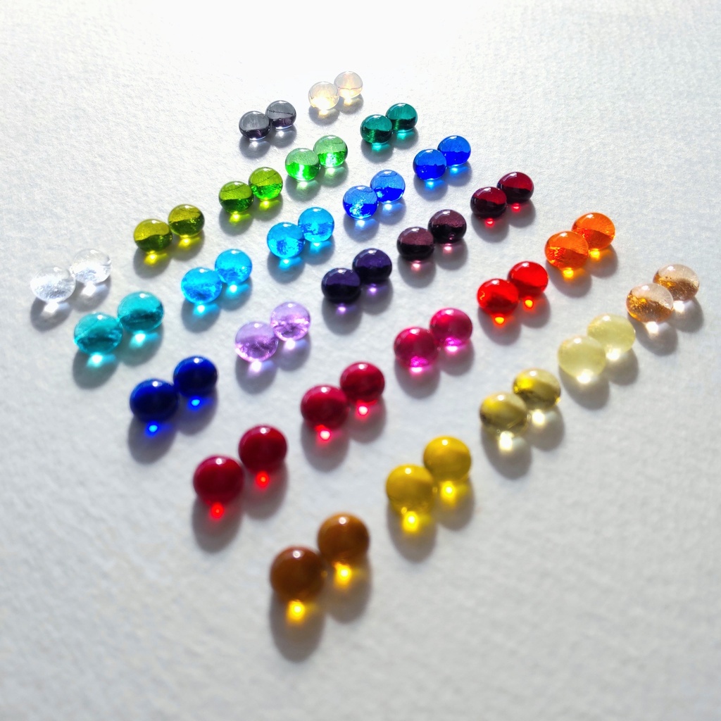 【推しカラー】全27色 シンプルミニピアス 1ペア