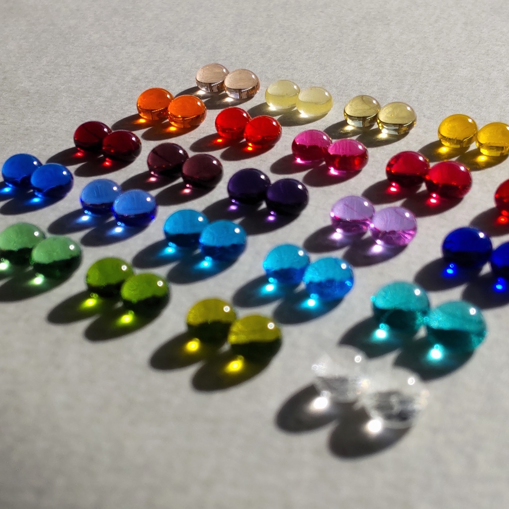 【推しカラー】全27色 シンプルミニピアス 1ペア