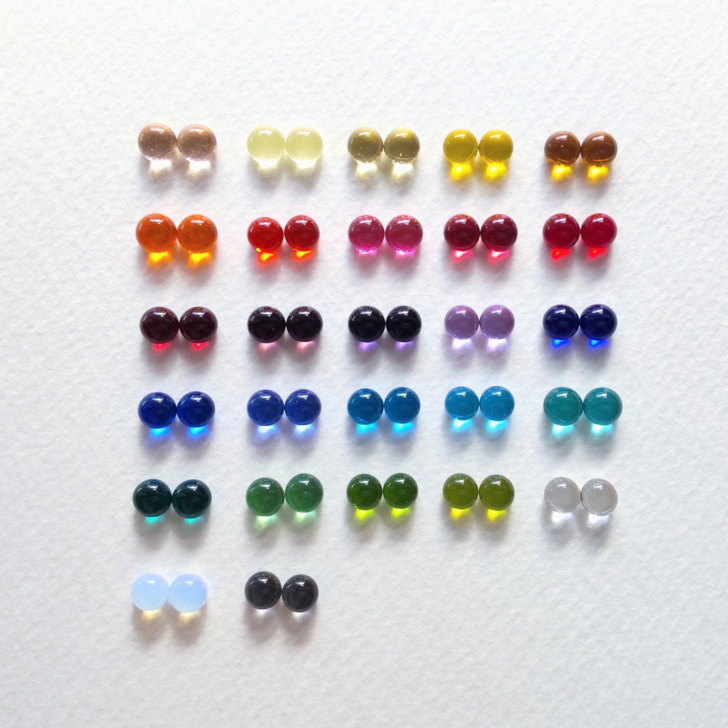 【推しカラー】全27色 シンプルミニピアス 1ペア