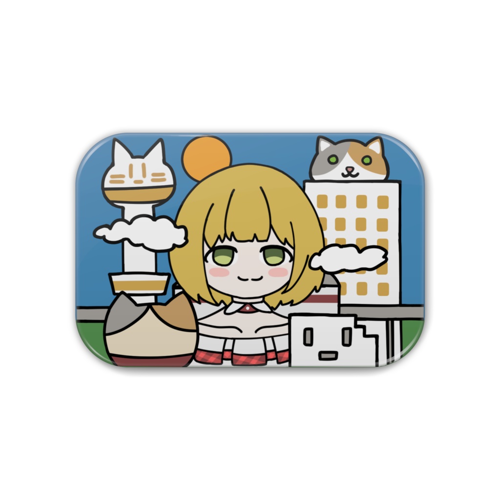 [非公式] アキネコタウン缶バッジ