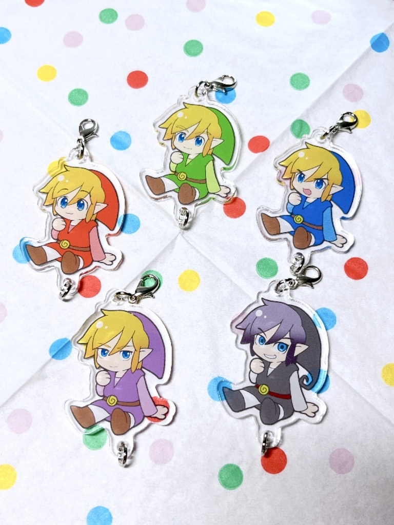 4剣+つながるアクリルキーホルダー