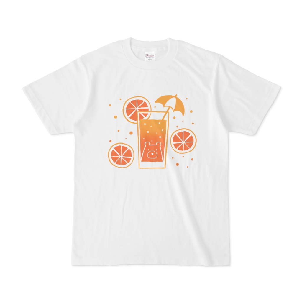 サマーオレンジしろくまＴシャツ