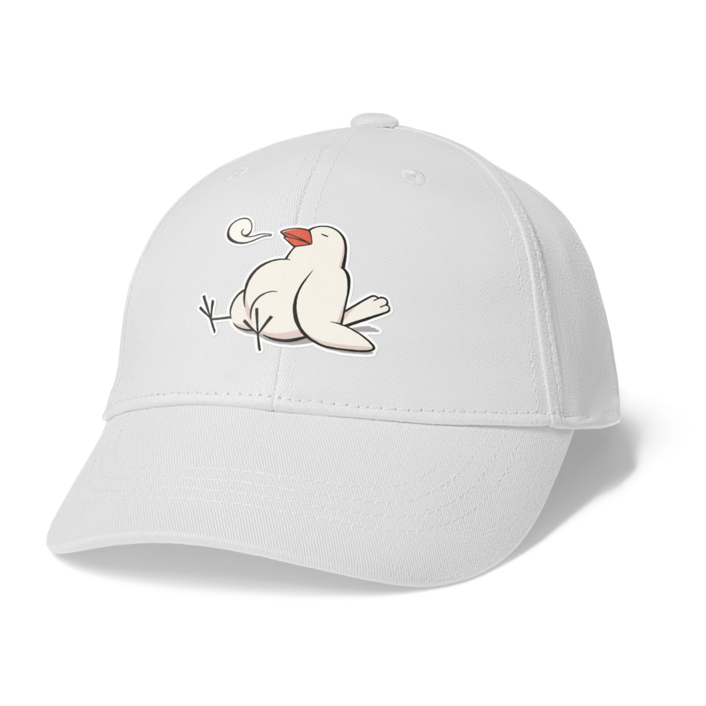 いっぷく文鳥キャップ