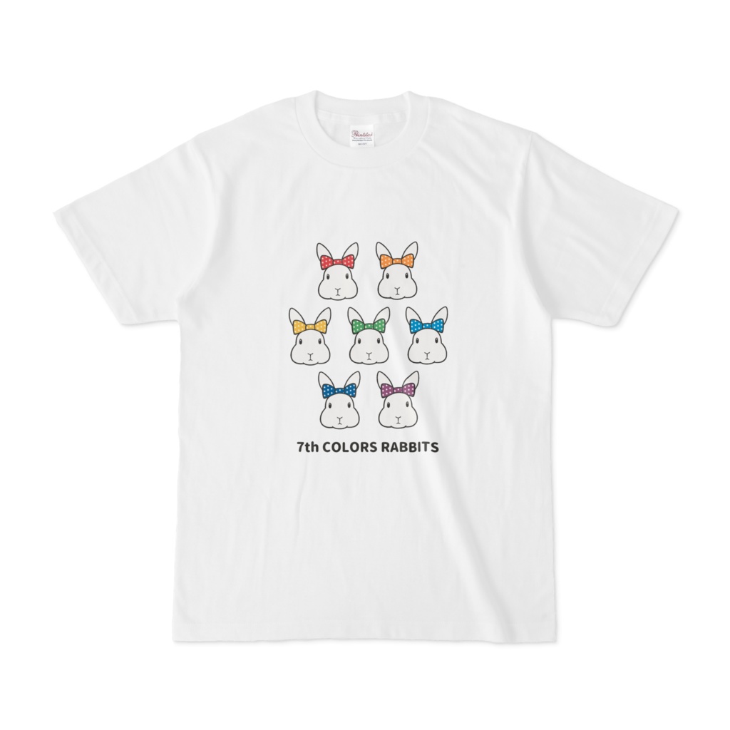 7色うさぎTシャツ