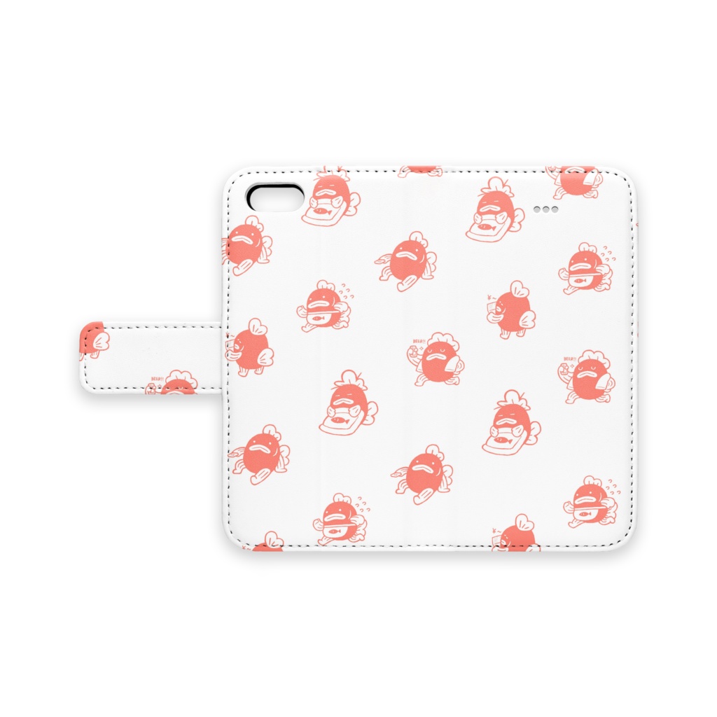 金魚さんの手帳型iPhoneケース