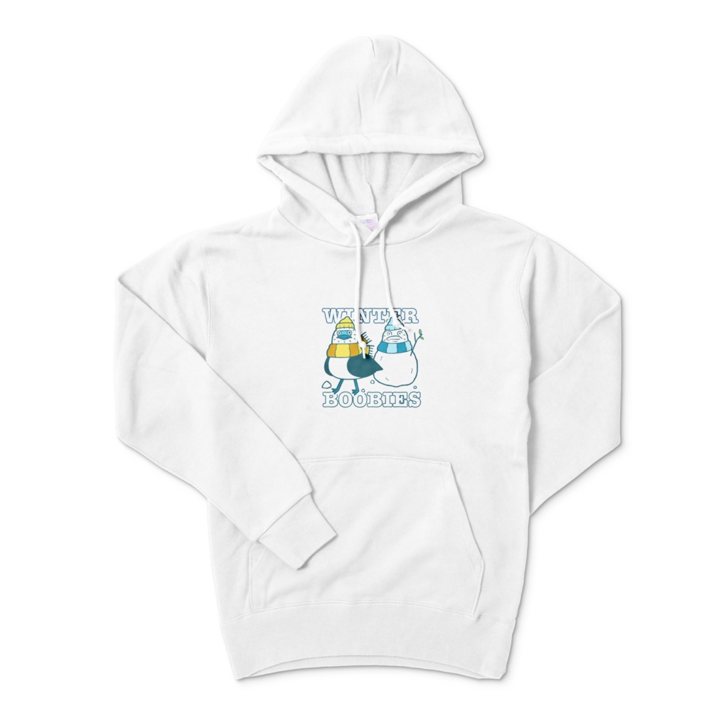 冬カツオドリパーカー(白)