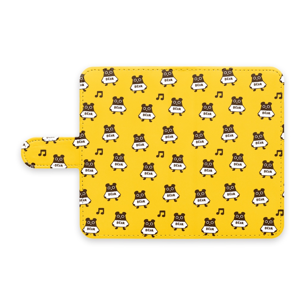 るんるんふくまちゃん手帳型Androidケース