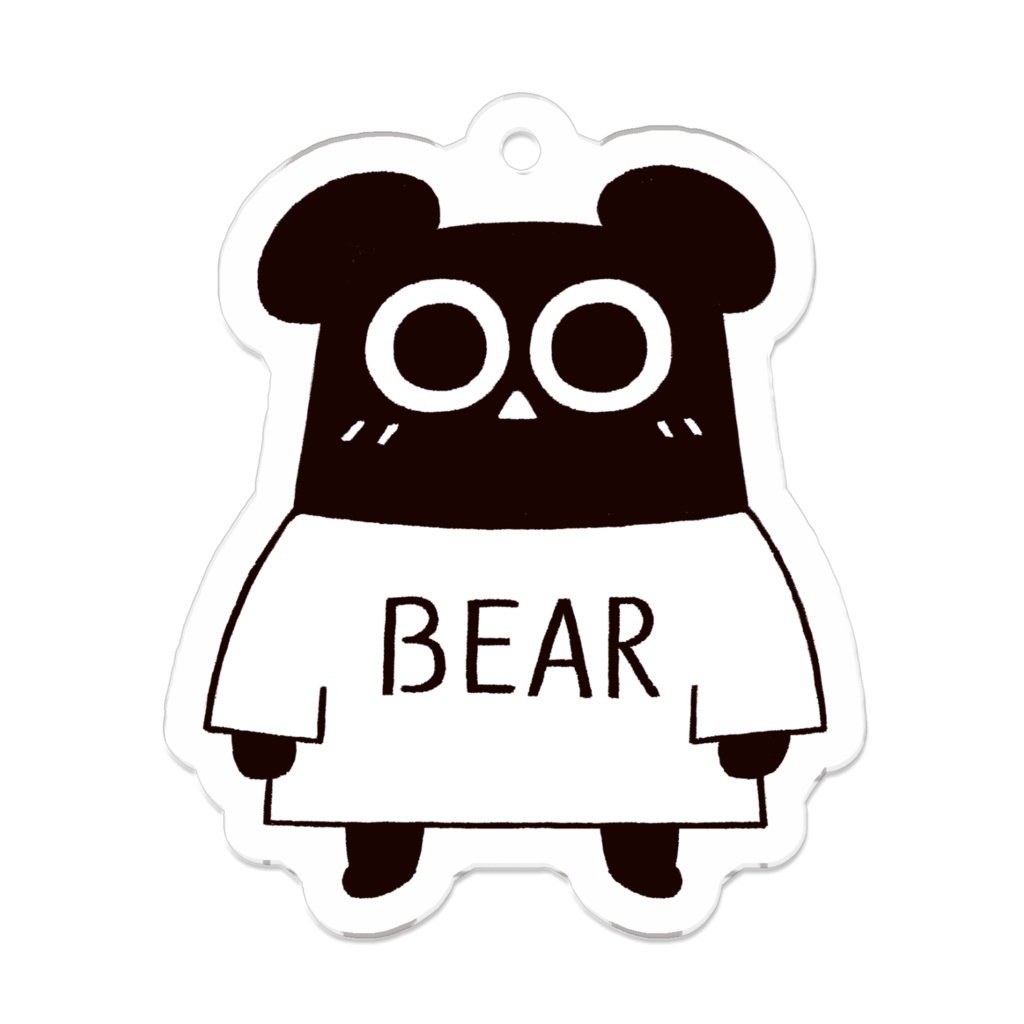 ふくまちゃん(ぱちくり)アクリルキーホルダー