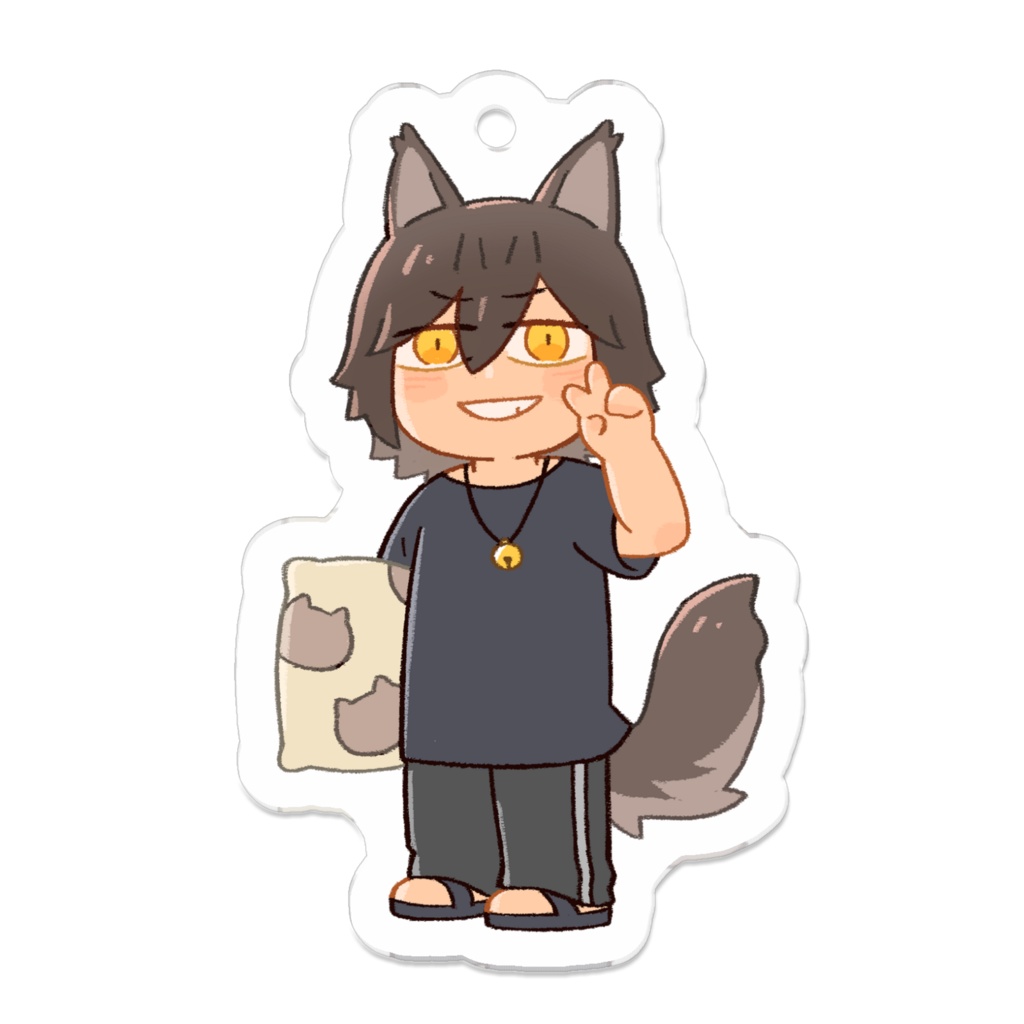 ねこさわくんアクリルキーホルダー