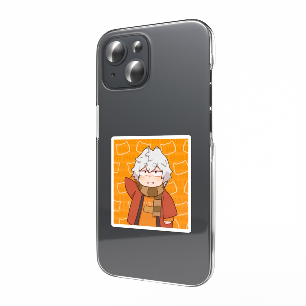 キツネ田コン太郎スマホステッカー(照れ)