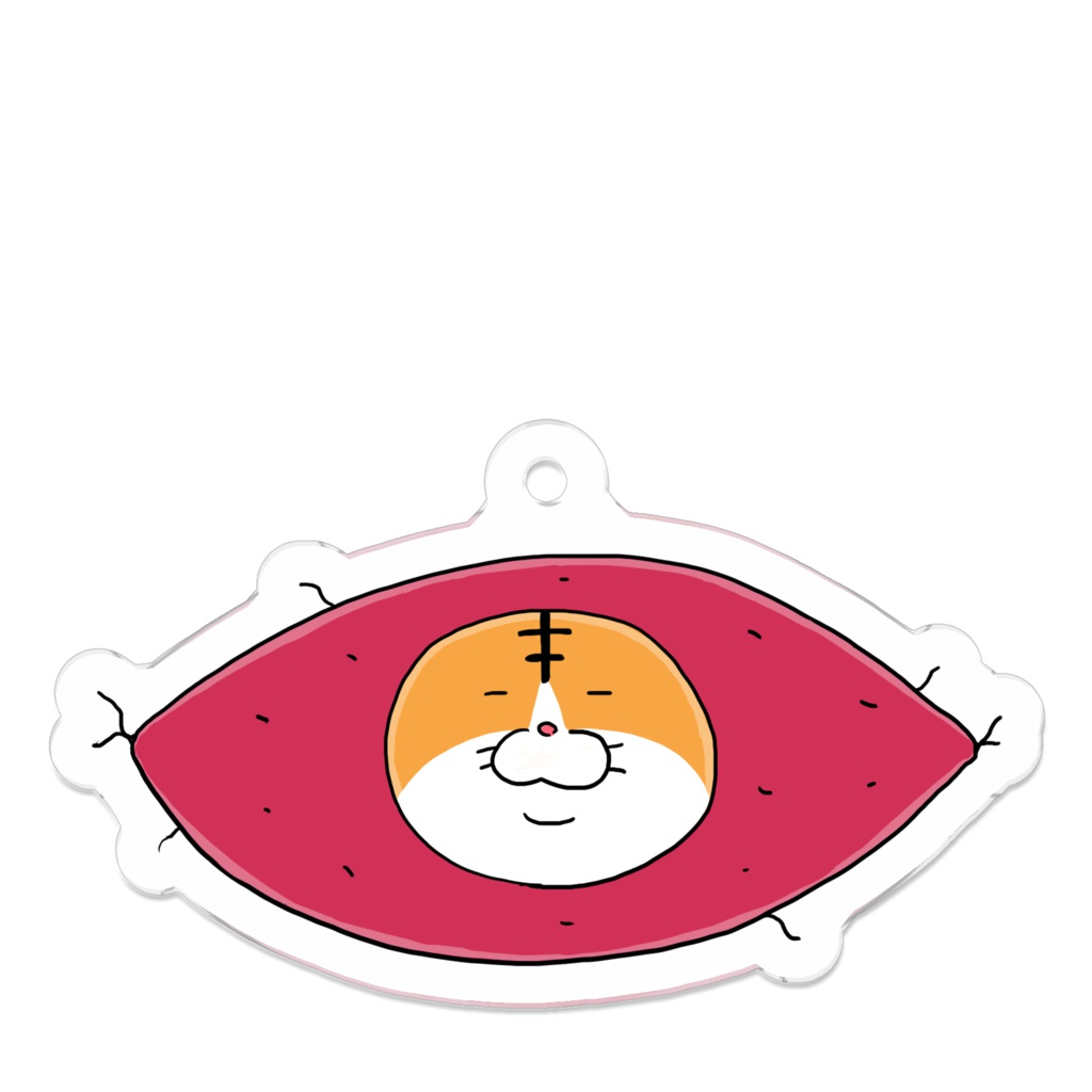 さつまいもにハマった猫アクキー