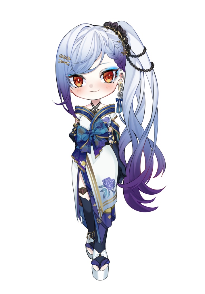 御月一（乙女立ち）アクリルキーホルダー