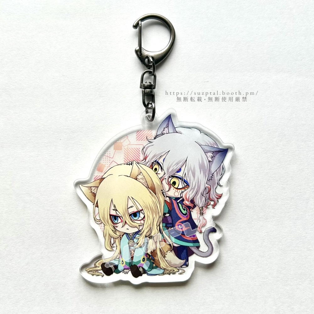 アクリルキーホルダー モノノ怪【離と坤の薬売り(ケモ’s)】