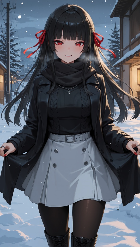 千咲「冬景色を見に、街に出かけます。」