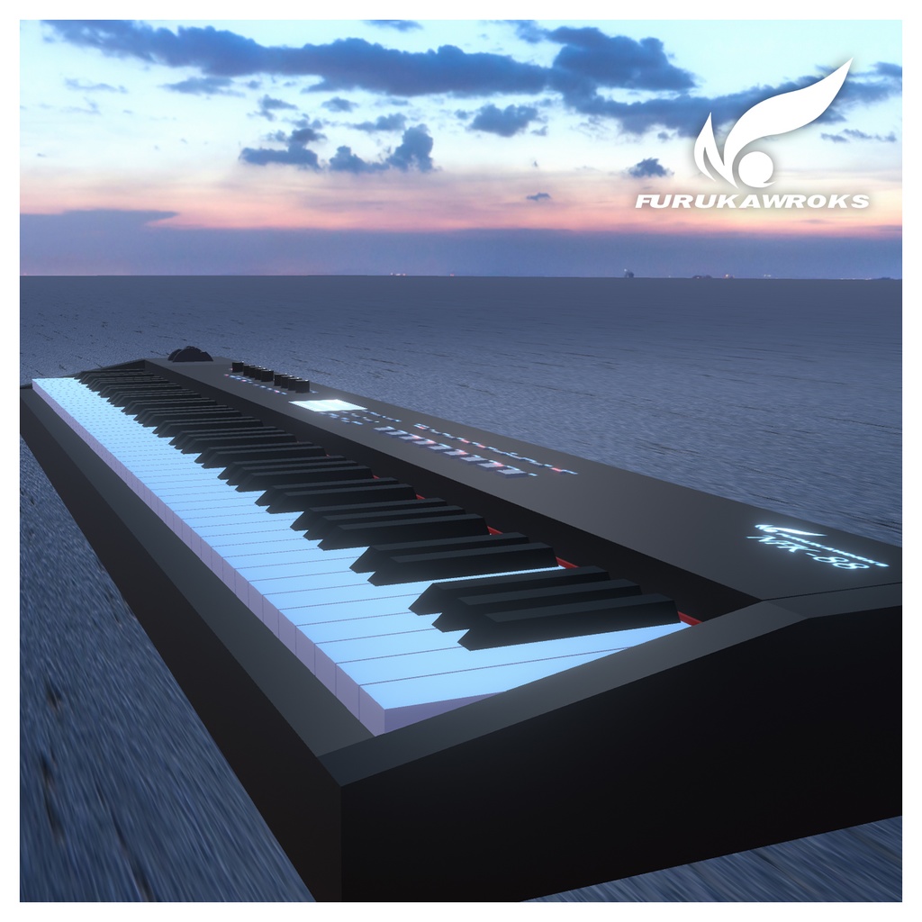 【3Dモデル】ステージピアノ/キーボード NFK-88【VRChat想定】