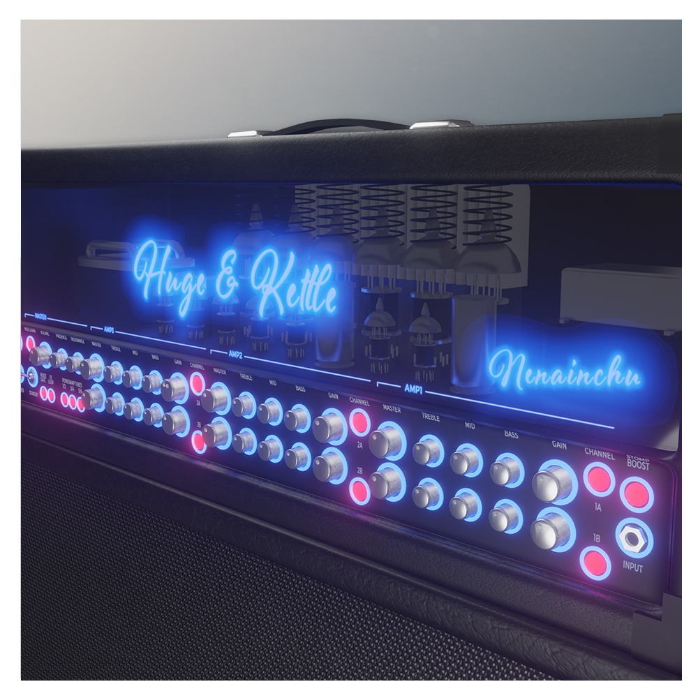 【3Dモデル】ギターアンプ「Huge&Kettle」