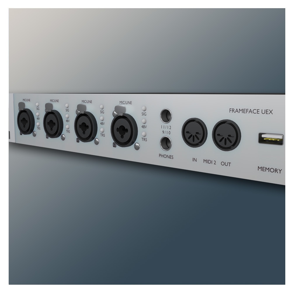 【3Dモデル】オーディオインターフェース「Frameface UEX」
