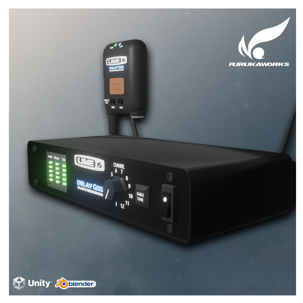 【3Dモデル】ワイヤレスシステム「LIME6 G555」