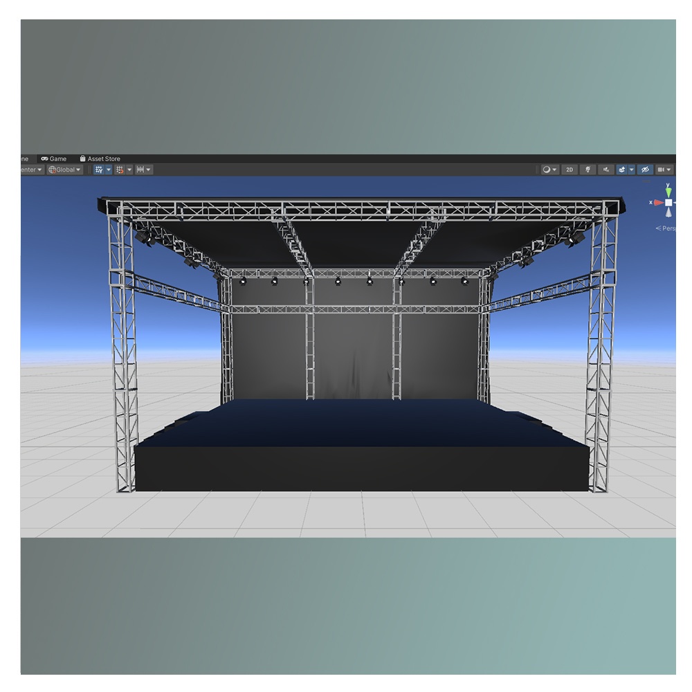 【3Dモデル】屋外ライブステージ(typeA)