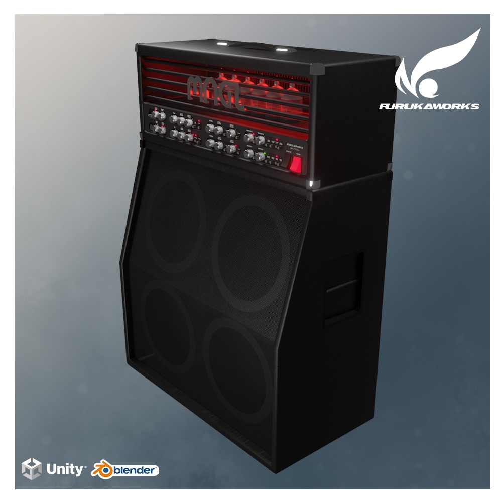 【3Dモデル】ギターアンプ「MNGL」