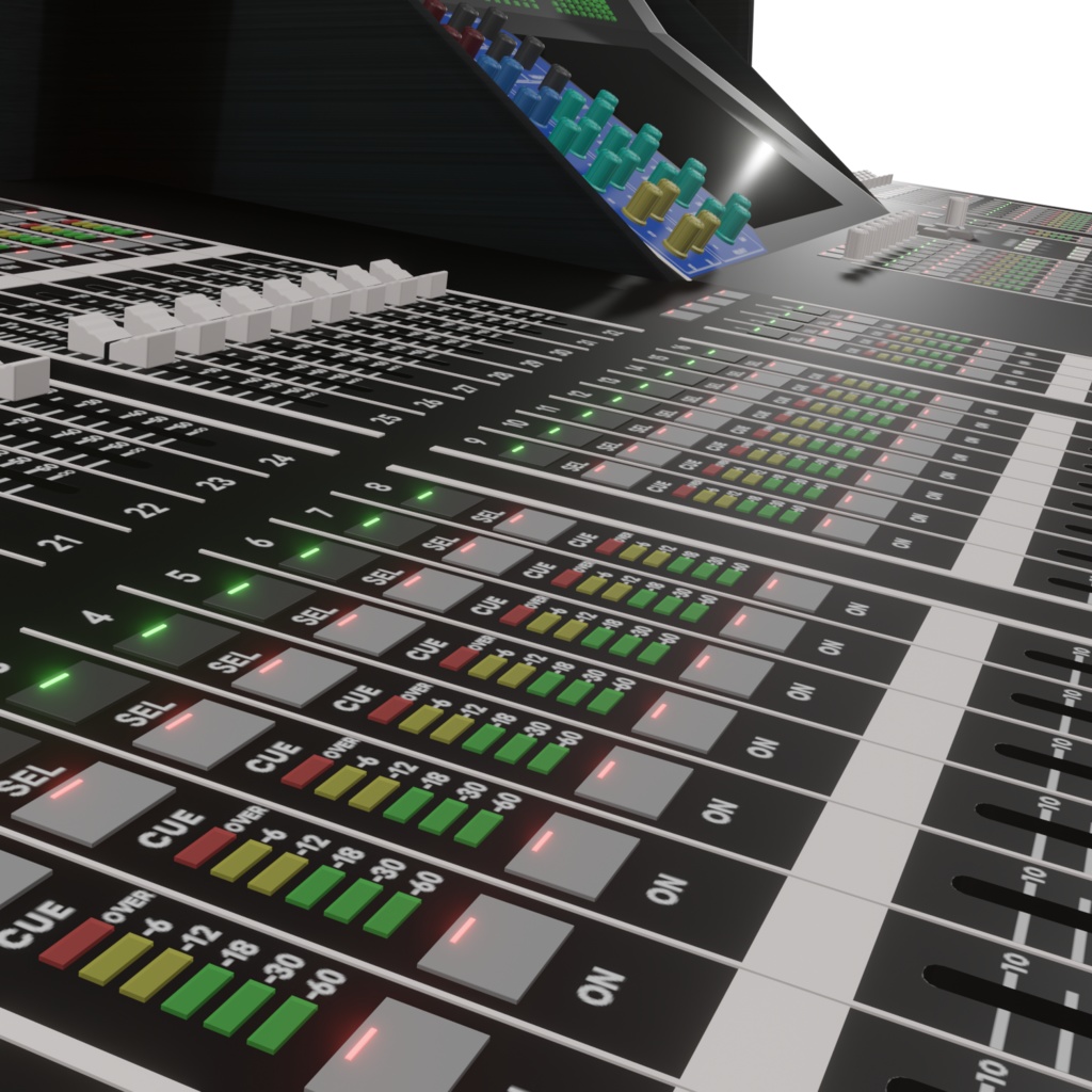 【3Dモデル】48chミキサー