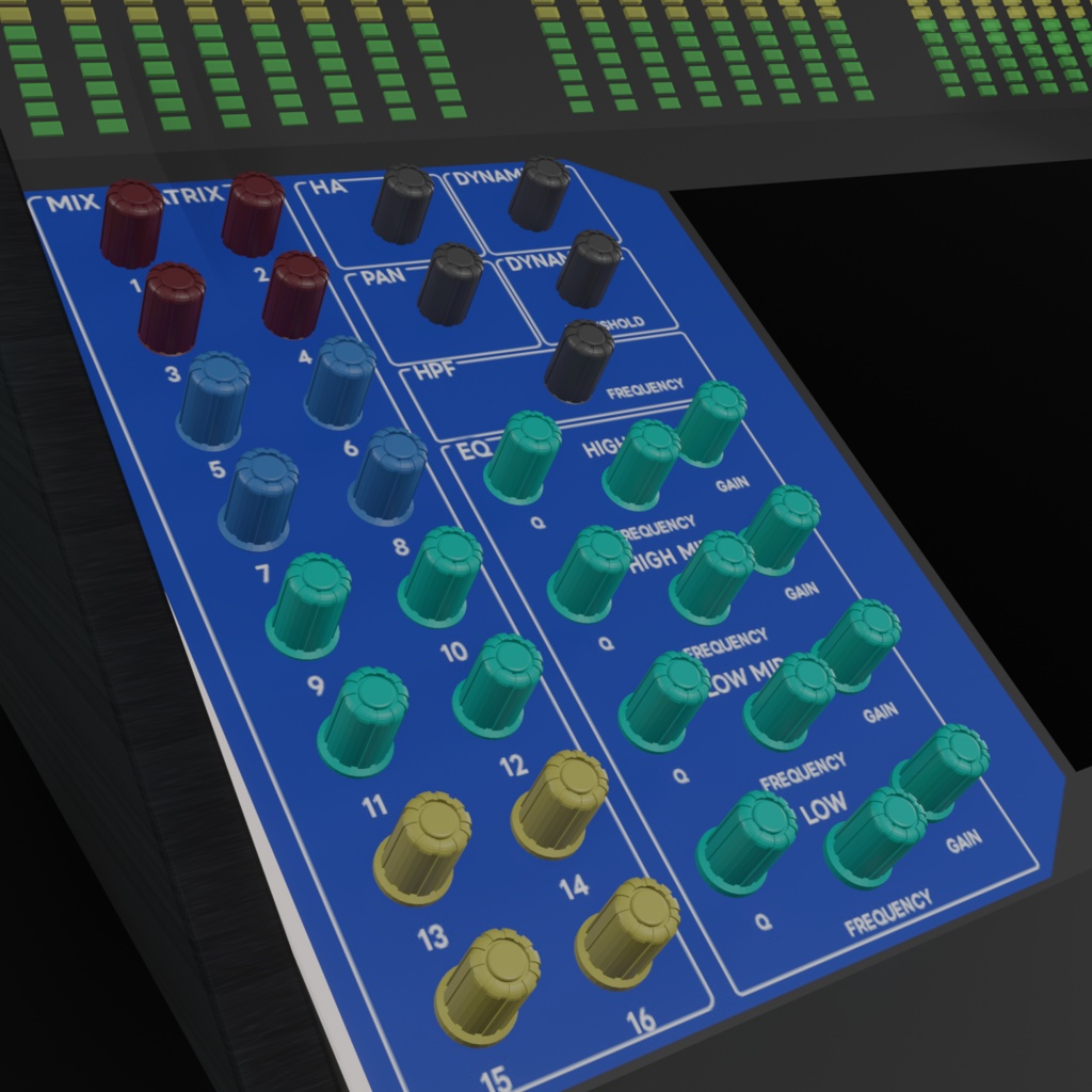 【3Dモデル】48chミキサー