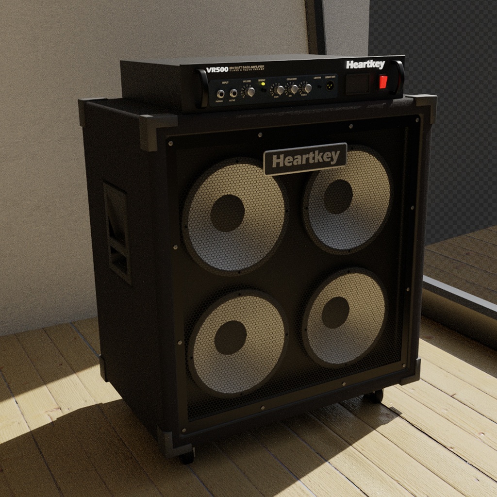 【3Dモデル】ベースアンプ 「HeartKey」