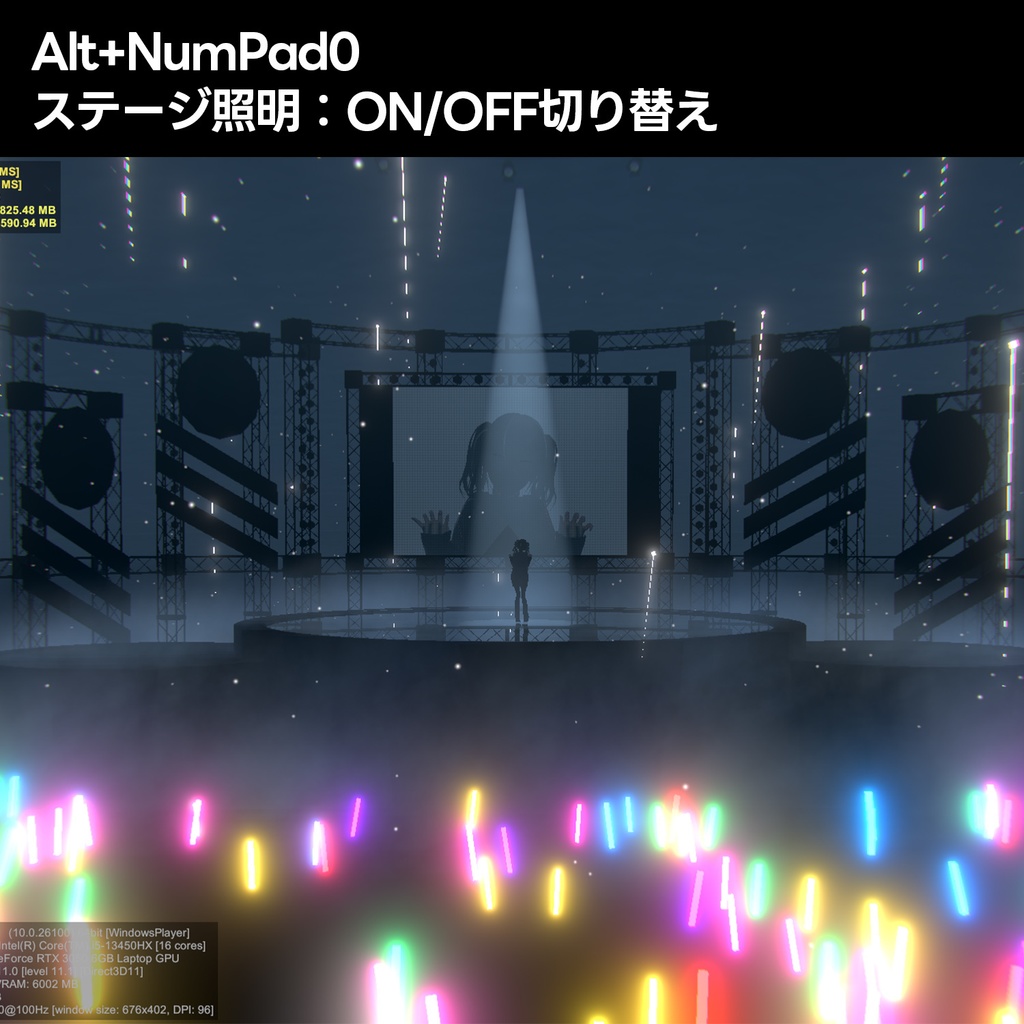 Warudo自動カメラアニメーションシステム002【エフェクト付き】