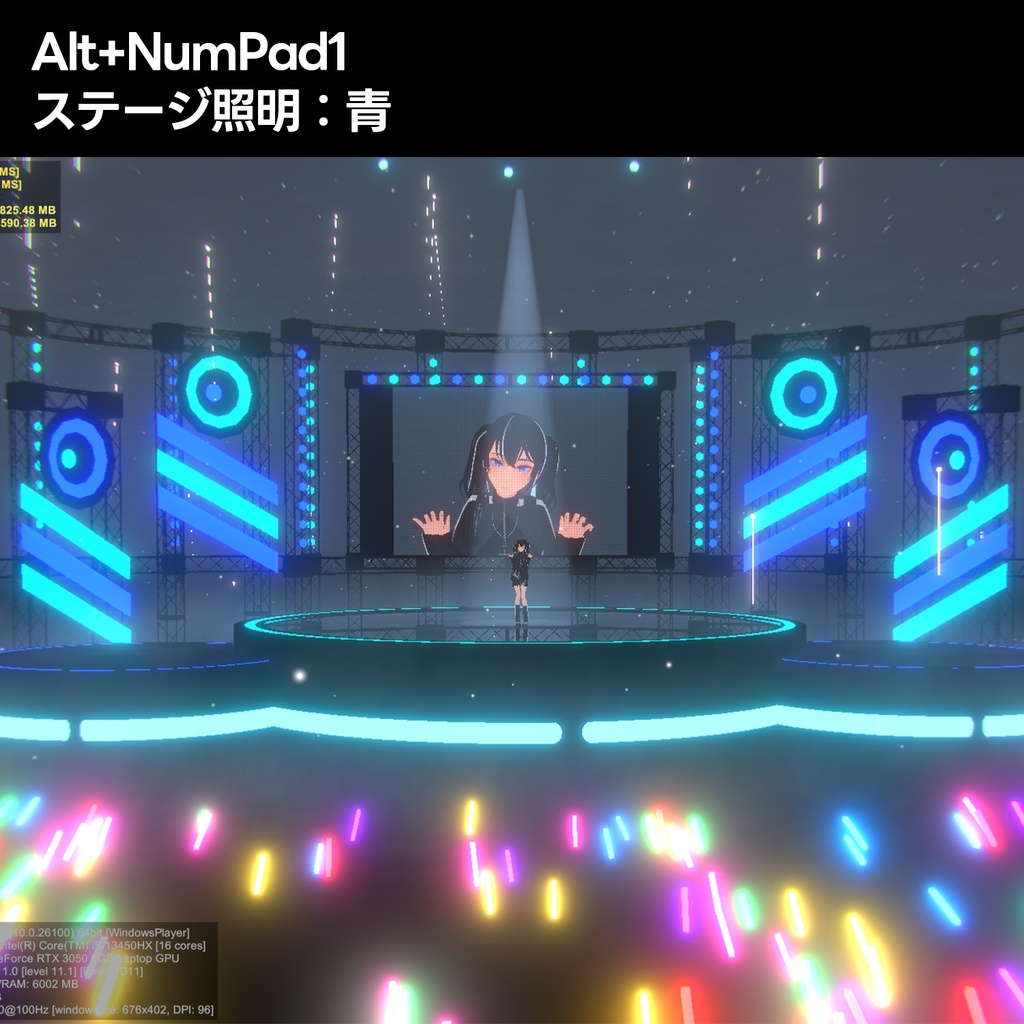 Warudo自動カメラアニメーションシステム002【エフェクト付き】