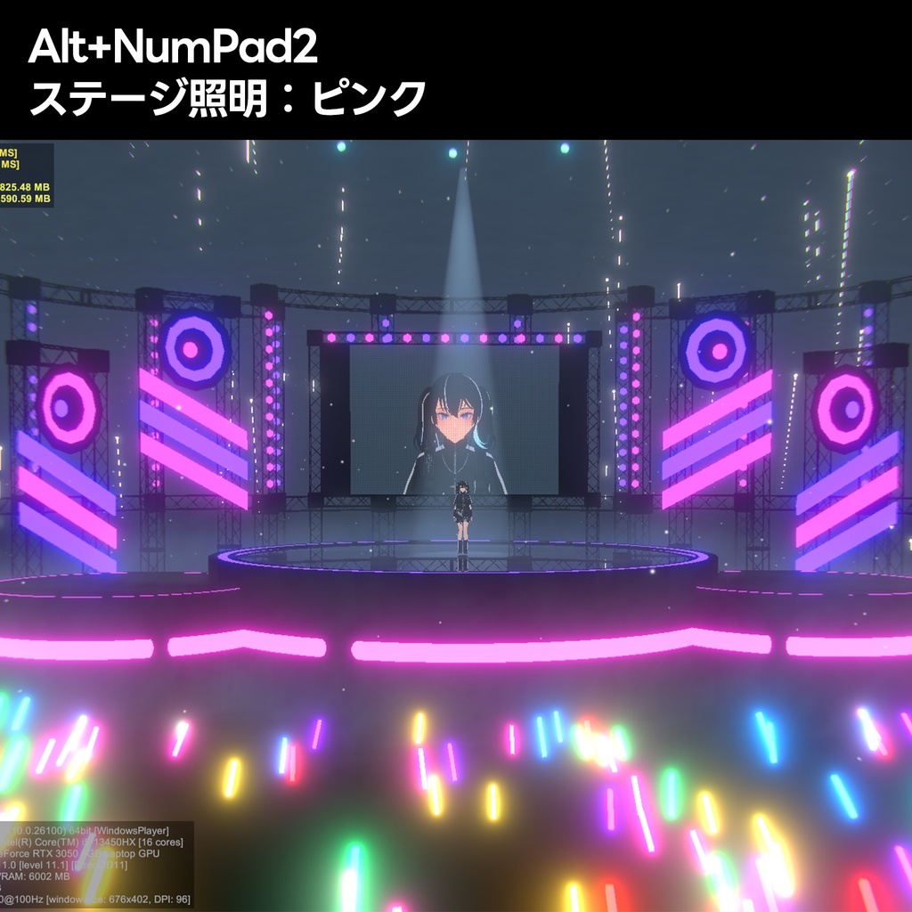 Warudo自動カメラアニメーションシステム002【エフェクト付き】