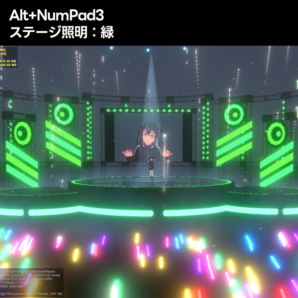 Warudo自動カメラアニメーションシステム002【エフェクト付き】