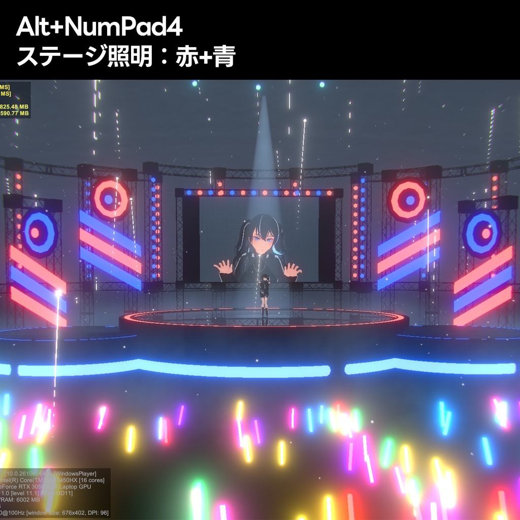 Warudo自動カメラアニメーションシステム002【エフェクト付き】