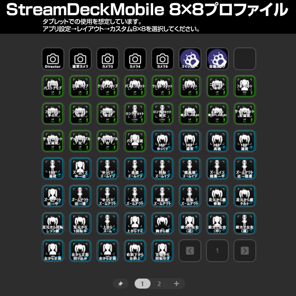 【Warudo Pro】 ディレクターカメラパック Vol.1