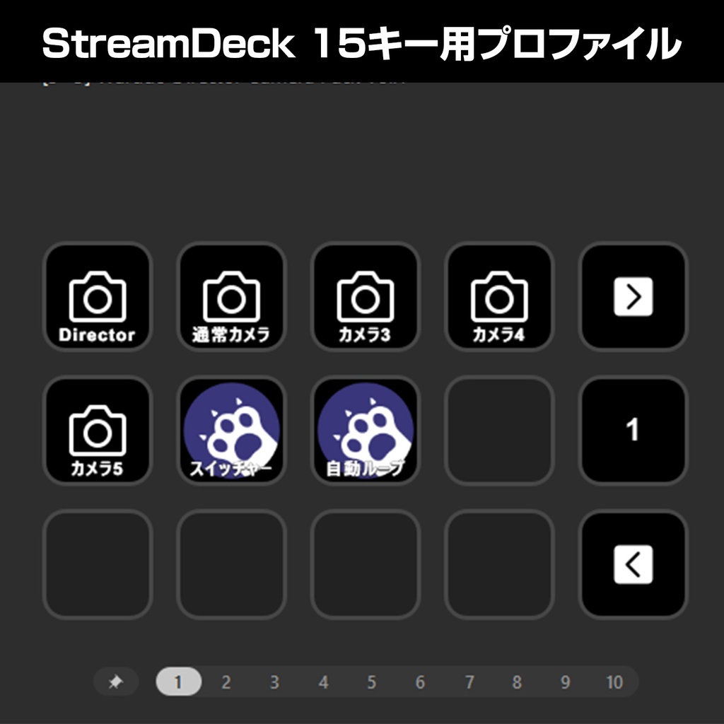 【Warudo Pro】 ディレクターカメラパック Vol.1