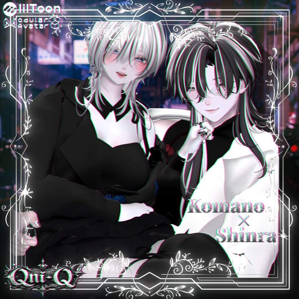 【21アバター対応】-Onyx China Twin-【VRchat】