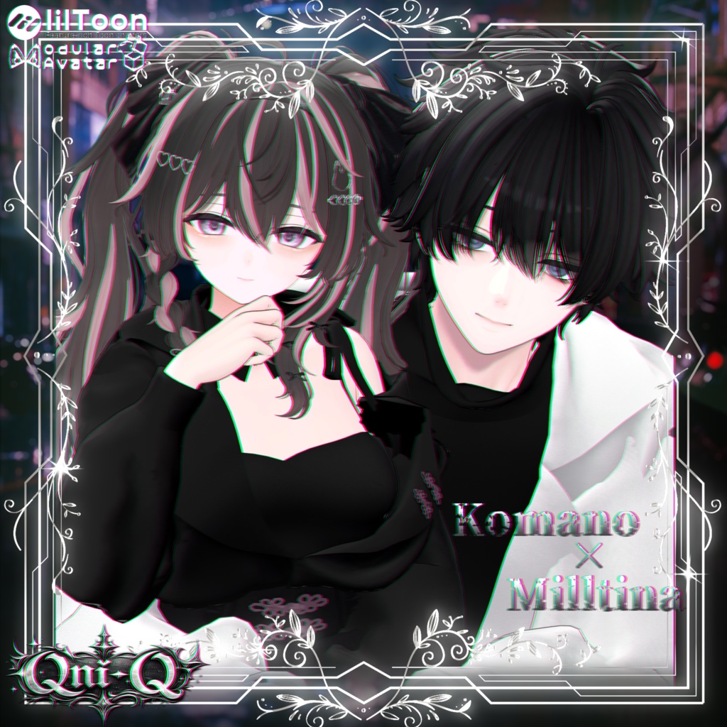 【21アバター対応】-Onyx China Twin-【VRchat】