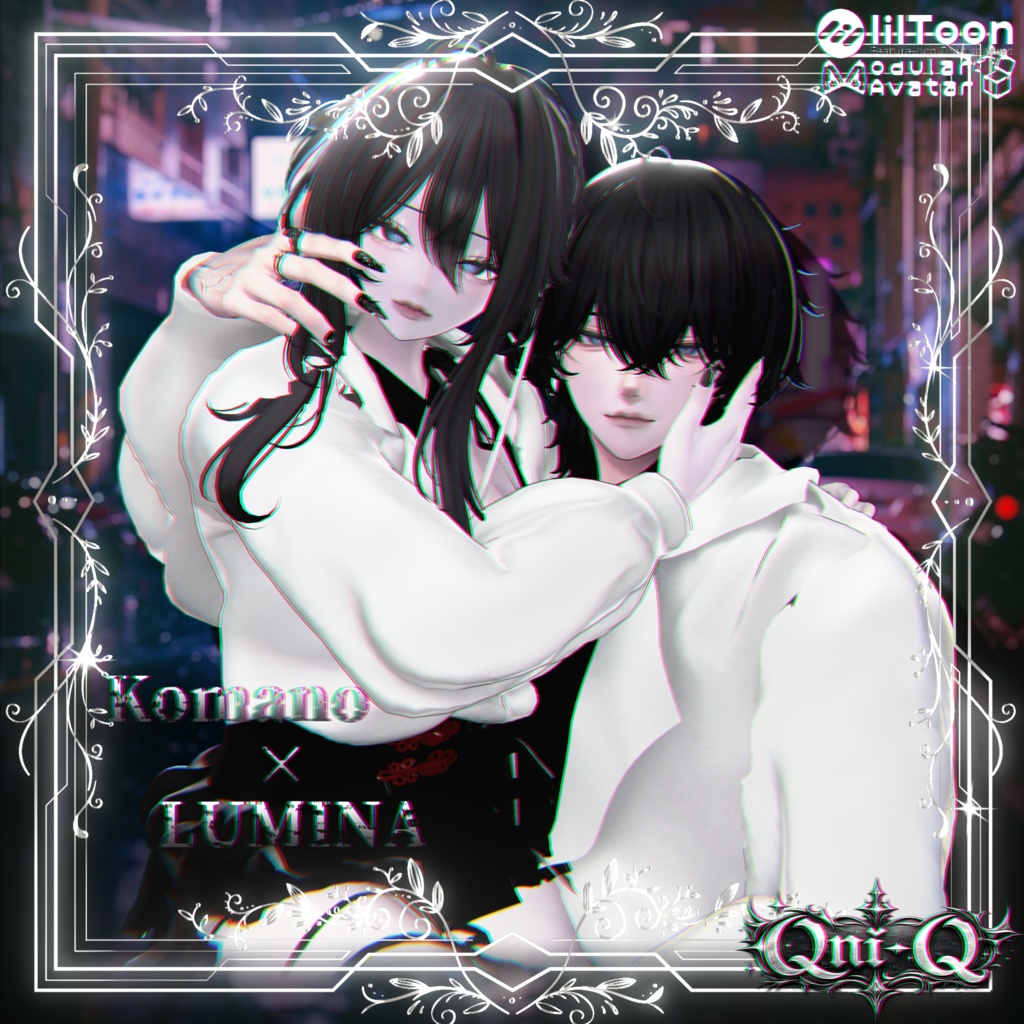 【21アバター対応】-Onyx China Twin-【VRchat】
